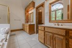 Master Bathroom with Double Vanity, Jacuzzi & Walk-In Shower